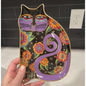 Royal Doulton LAUREL BURCH Cat Plate Dish 1995 FELINE FANTASY Franklin Mint